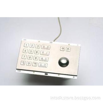 ZT592G Kiosk PCI Pin Pad / Stainless Steel Keypad with ISO
